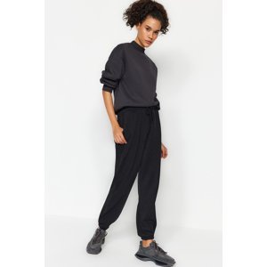 Trendyol Black Thessaloniki Comfort Fit Pocket Knitted Sports Sweatpants
