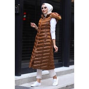 InStyle Long Padded Vest - Bronze