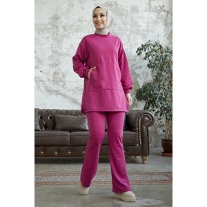 InStyle Miora Spanish Ankle Two-piece Suit - Fuchsia