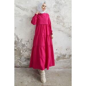 InStyle One Layer Detail Loose Dress - Fuchsia