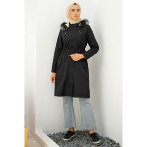 InStyle Zipper Detailed Für Coat - Black