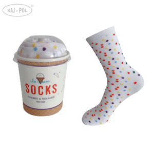 Raj-Pol Woman's Socks Ice Cream