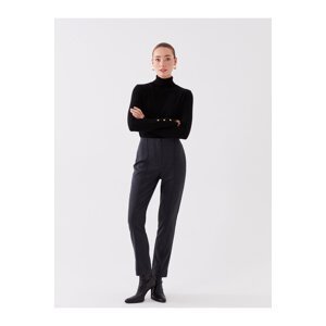 LC Waikiki Slim Fit Women's Trousers with Stitching Detail