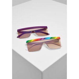 Sluneční brýle Pride 2-Pack multicolor/lila
