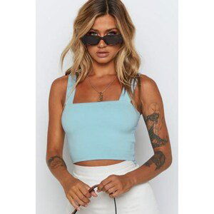 Madmext Mad Girls Baby Blue Crop