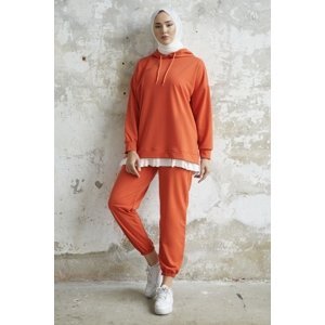 InStyle Losya Hooded Double Suit with Side Zippers - Orange