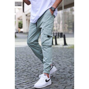 Madmext Green Cargo Pocket Men's Jogger Trousers 5461