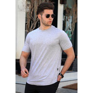Madmext Men's Slim Fit T-Shirt 4951 Gray