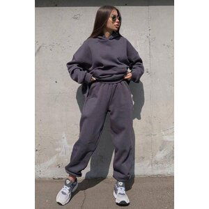 Madmext Smoky Hooded Oversize Women's Tracksuit Set