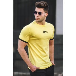 Madmext Men's Yellow T-Shirt 5200