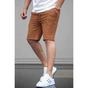 Madmext Brown Basic Men's Shorts 5438