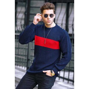 Madmext Men's Navy Blue Sweater 4698