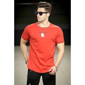 Madmext Men's Orange T-Shirt 4461