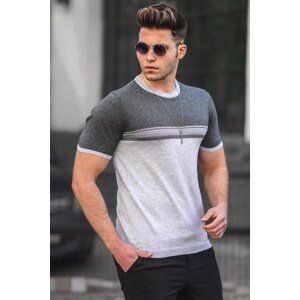 Madmext Men's Anthracite Knitwear T-Shirt 5094