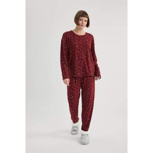 DEFACTO Fall in Love Regular Fit Velor Pajama Bottoms