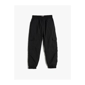 Koton Jogger Parachute Trousers with Pocket Detail and Elastic Waist
