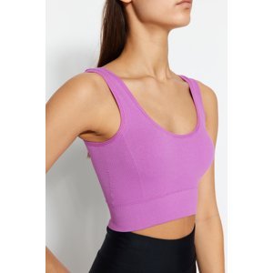 Trendyol Pink Seamless/Seamless Support/Shaping Knitted Sports Bra