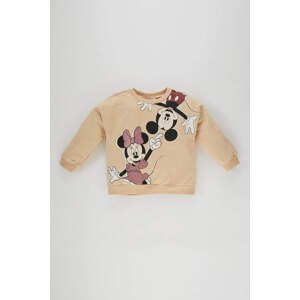 DEFACTO Regular Fit Mickey & Minnie Licensed Crew Neck Sweatshirt