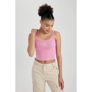 DEFACTO Cool Fitted Ribbed Camisole Crop Top
