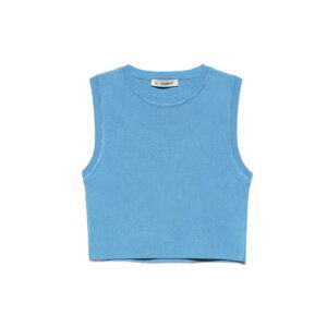 Dilvin 10172 Crew Neck Knitwear Crop