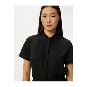 Koton Magnificent Collar Shirt Short Sleeve Robe