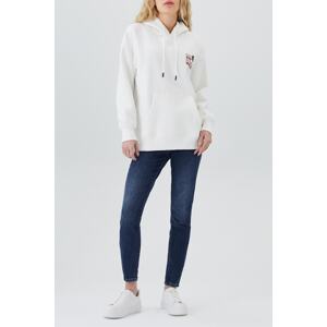 Lee Cooper Ella Women's Hooded Sweatshirt Ecru