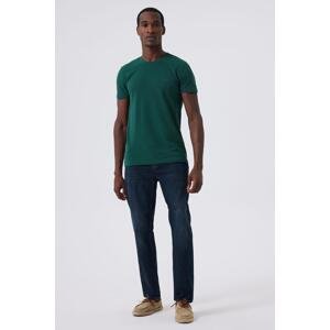 Lee Cooper Men's Twingos 6 Pique O Neck T-Shirt Emerald