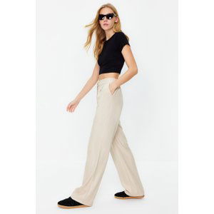 Trendyol Mink Straight/Straight Cut Woven Trousers