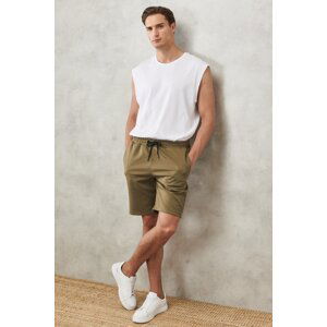 AC&Co / Altınyıldız Classics Men's Khaki Standard Fit Daily Comfortable Sports Knitted Shorts