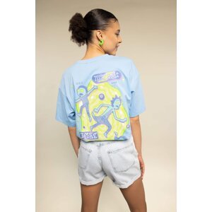DEFACTO Coool Rick and Morty Licensed Oversize Fit Printed Short Sleeve T-Shirt