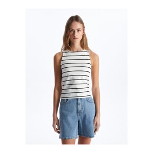 LC Waikiki Women's Crew Neck Striped Undershirt