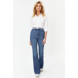 Trendyol Blue More Sustainable High Waist Flare Jeans