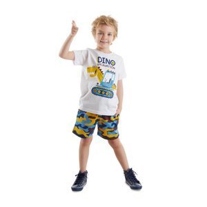 Denokids Dino Goose Boy T-shirt Camouflage Shorts Set