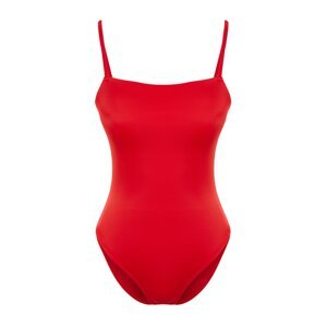 Trendyol Red Square Neck Swimsuit
