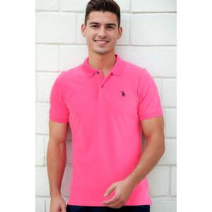 T8561 DEWBERRY MEN'S TSHIRT-OUTDOOR FUCHSIA