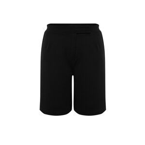 Trendyol Curve Black Pleat Detailed Shorts & Bermuda