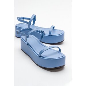 LuviShoes LINA Women's Blue Sandals