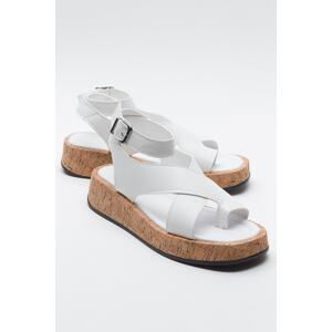 LuviShoes SARY Women's White Sandals