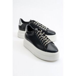 LuviShoes Albedo Black Women's Sneakers