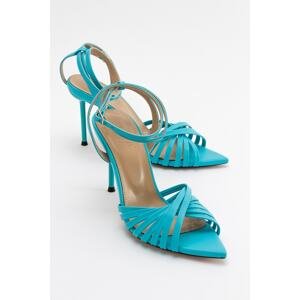LuviShoes Alvo Blue Women's Heeled Shoes