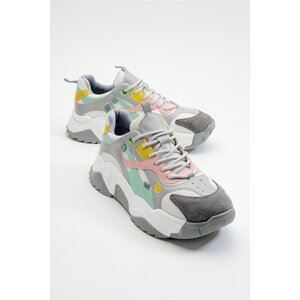 LuviShoes Lecce White Multi Women's Sneakers