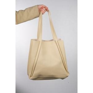 LuviShoes Klos Cream Women's Shoulder Bag