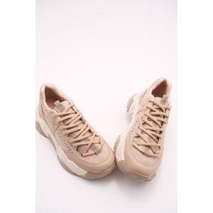 LuviShoes Women's Beige Sports Shoes 65119