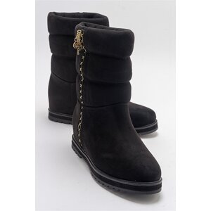 LuviShoes STOR Women's Black Suede Boots