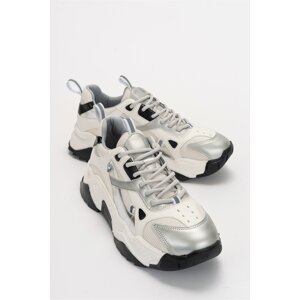 LuviShoes Lecce Silver-white Women's Sneakers