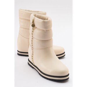 LuviShoes STOR Women's Beige Boots.