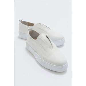 LuviShoes Ante White Leather Men's Shoes