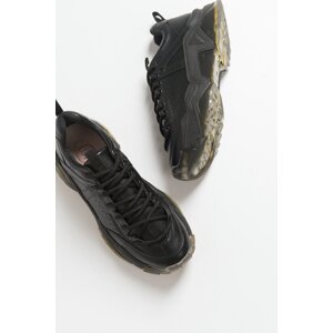 LuviShoes 65119 Black Women's Sneakers
