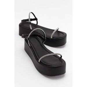 LuviShoes Ekos Black Women's Sandals