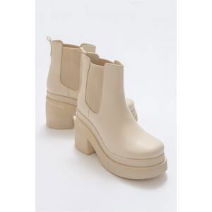 LuviShoes Emma Beige Skin Women's Boots